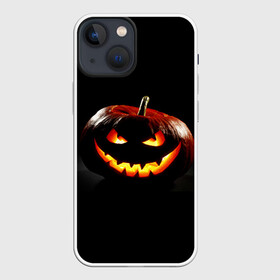 Чехол для iPhone 13 mini с принтом Хитрая тыква в Белгороде,  |  | halloween | в идеи подарков в хеллоуин | тыквы | хеллоиун | хэллоуин | хэлоуин