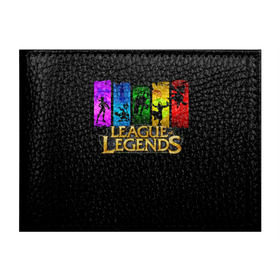 Обложка для студенческого билета с принтом LOL Heroes 2 в Белгороде, натуральная кожа | Размер: 11*8 см; Печать на всей внешней стороне | l.o.l | league of legends | игры | лига легенд | лол