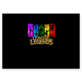 Поздравительная открытка с принтом LOL Heroes 2 в Белгороде, 100% бумага | плотность бумаги 280 г/м2, матовая, на обратной стороне линовка и место для марки
 | l.o.l | league of legends | игры | лига легенд | лол