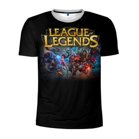Мужская футболка 3D спортивная с принтом LOL Heroes 1 в Белгороде, 100% полиэстер с улучшенными характеристиками | приталенный силуэт, круглая горловина, широкие плечи, сужается к линии бедра | l.o.l | league of legends | игры | лига легенд | лол