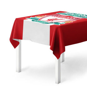 Скатерть 3D с принтом Liverpool FC в Белгороде, 100% полиэстер (ткань не мнется и не растягивается) | Размер: 150*150 см | Тематика изображения на принте: англия | клуб | ливерпуль | фк | футбол | футбольный