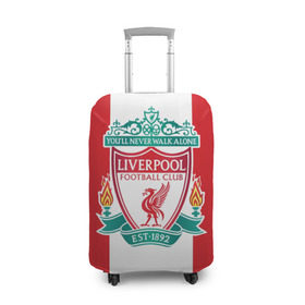 Чехол для чемодана 3D с принтом Liverpool FC в Белгороде, 86% полиэфир, 14% спандекс | двустороннее нанесение принта, прорези для ручек и колес | англия | клуб | ливерпуль | фк | футбол | футбольный