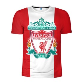 Мужская футболка 3D спортивная с принтом Liverpool FC в Белгороде, 100% полиэстер с улучшенными характеристиками | приталенный силуэт, круглая горловина, широкие плечи, сужается к линии бедра | англия | клуб | ливерпуль | фк | футбол | футбольный