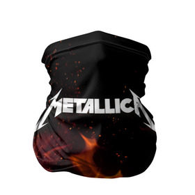 Бандана-труба 3D с принтом Metallica fire в Белгороде, 100% полиэстер, ткань с особыми свойствами — Activecool | плотность 150‒180 г/м2; хорошо тянется, но сохраняет форму | металлика