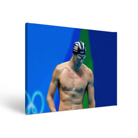 Холст прямоугольный с принтом Michael Phelps в Белгороде, 100% ПВХ |  | бассейн | пловец | чемпион. фелепс