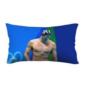 Подушка 3D антистресс с принтом Michael Phelps в Белгороде, наволочка — 100% полиэстер, наполнитель — вспененный полистирол | состоит из подушки и наволочки на молнии | Тематика изображения на принте: бассейн | пловец | чемпион. фелепс