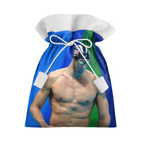 Подарочный 3D мешок с принтом Michael Phelps в Белгороде, 100% полиэстер | Размер: 29*39 см | Тематика изображения на принте: бассейн | пловец | чемпион. фелепс