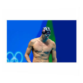 Бумага для упаковки 3D с принтом Michael Phelps в Белгороде, пластик и полированная сталь | круглая форма, металлическое крепление в виде кольца | Тематика изображения на принте: бассейн | пловец | чемпион. фелепс