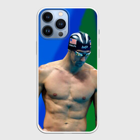 Чехол для iPhone 13 Pro Max с принтом Michael Phelps в Белгороде,  |  | бассейн | пловец | чемпион. фелепс