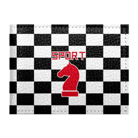 Обложка для студенческого билета с принтом Шахматы это спорт в Белгороде, натуральная кожа | Размер: 11*8 см; Печать на всей внешней стороне | Тематика изображения на принте: chess | sport