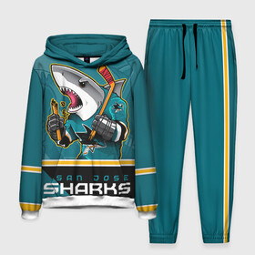 Мужской костюм 3D (с толстовкой) с принтом San Jose Sharks в Белгороде,  |  | nhl | san jose sharks | sharks | stanley cup | кубок стенли | кубок стэнли | нхл | сан хосе | сан хосе шаркс | хоккей | хоккейный клуб | шаркс