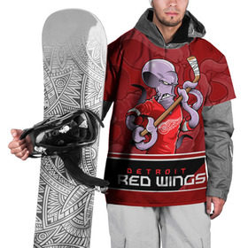 Накидка на куртку 3D с принтом Detroit Red Wings в Белгороде, 100% полиэстер |  | detroit red wings | nhl | stanley cup | детройд | детройт ред уингз | кубок стенли | кубок стэнли | марченко | нхл | хоккей | хоккейный клуб