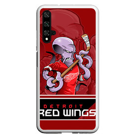 Чехол для Honor 20 с принтом Detroit Red Wings в Белгороде, Силикон | Область печати: задняя сторона чехла, без боковых панелей | Тематика изображения на принте: detroit red wings | nhl | stanley cup | детройд | детройт ред уингз | кубок стенли | кубок стэнли | марченко | нхл | хоккей | хоккейный клуб