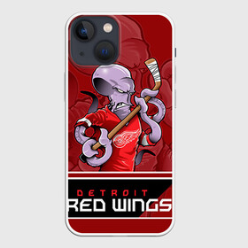 Чехол для iPhone 13 mini с принтом Detroit Red Wings в Белгороде,  |  | detroit red wings | nhl | stanley cup | детройд | детройт ред уингз | кубок стенли | кубок стэнли | марченко | нхл | хоккей | хоккейный клуб