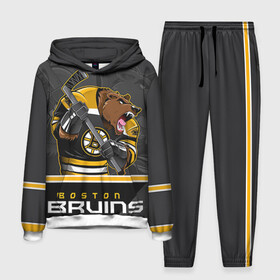 Мужской костюм 3D (с толстовкой) с принтом Boston Bruins в Белгороде,  |  | boston bruins | nhl | stanley cup | бостон | бостон брюинз | брюинз | брюинс | кубок стенли | кубок стэнли | нхл | хоккей | хоккейный клуб | худобин