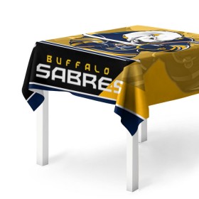 Скатерть 3D с принтом Buffalo Sabres в Белгороде, 100% полиэстер (ткань не мнется и не растягивается) | Размер: 150*150 см | buffalo sabres | nhl | stanley cup | баффало сейбрз | буффало | кубок стенли | кубок стэнли | куликов | нхл | хоккей | хоккейный клуб