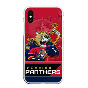 Чехол для iPhone XS Max матовый с принтом Florida Panthers в Белгороде, Силикон | Область печати: задняя сторона чехла, без боковых панелей | Тематика изображения на принте: florida panthers | nhl | stanley cup | кубок стенли | кубок стэнли | нхл | флорида пантерз | флорида пантеры | хоккей | хоккейный клуб