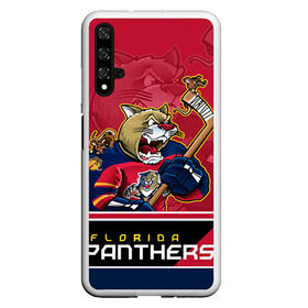 Чехол для Honor 20 с принтом Florida Panthers в Белгороде, Силикон | Область печати: задняя сторона чехла, без боковых панелей | Тематика изображения на принте: florida panthers | nhl | stanley cup | кубок стенли | кубок стэнли | нхл | флорида пантерз | флорида пантеры | хоккей | хоккейный клуб