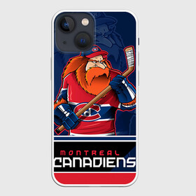 Чехол для iPhone 13 mini с принтом Montreal Canadiens в Белгороде,  |  | Тематика изображения на принте: montreal canadiens | nhl | stanley cup | емелин | кубок стенли | кубок стэнли | марков | монреаль | монреаль канадиенс | нхл | радулов | хоккей | хоккейный клуб