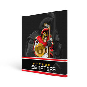 Холст квадратный с принтом Ottawa Senators в Белгороде, 100% ПВХ |  | nhl | ottawa senators | stanley cup | кубок стенли | кубок стэнли | нхл | оттава сенаторз | сенаторс | хоккей | хоккейный клуб