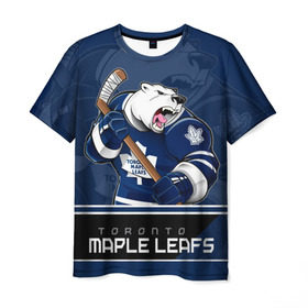 Мужская футболка 3D с принтом Toronto Maple Leafs в Белгороде, 100% полиэфир | прямой крой, круглый вырез горловины, длина до линии бедер | nhl | stanley cup | toronto maple leafs | валиев | кубок стенли | кубок стэнли | мэпл лифс | нхл | сошников | торонто | торонто мейпл лифс | хоккей | хоккейный клуб