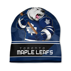 Шапка 3D с принтом Toronto Maple Leafs в Белгороде, 100% полиэстер | универсальный размер, печать по всей поверхности изделия | Тематика изображения на принте: nhl | stanley cup | toronto maple leafs | валиев | кубок стенли | кубок стэнли | мэпл лифс | нхл | сошников | торонто | торонто мейпл лифс | хоккей | хоккейный клуб