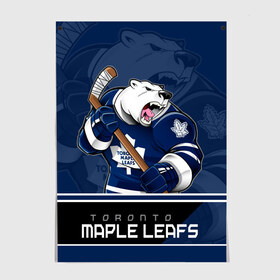 Постер с принтом Toronto Maple Leafs в Белгороде, 100% бумага
 | бумага, плотность 150 мг. Матовая, но за счет высокого коэффициента гладкости имеет небольшой блеск и дает на свету блики, но в отличии от глянцевой бумаги не покрыта лаком | nhl | stanley cup | toronto maple leafs | валиев | кубок стенли | кубок стэнли | мэпл лифс | нхл | сошников | торонто | торонто мейпл лифс | хоккей | хоккейный клуб