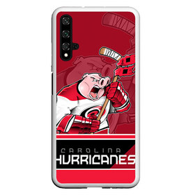 Чехол для Honor 20 с принтом Carolina Hurricanes в Белгороде, Силикон | Область печати: задняя сторона чехла, без боковых панелей | Тематика изображения на принте: carolina hurricanes | nhl | stanley cup | каролина | каролина харрикейнз | кубок стенли | кубок стэнли | нхл | хоккей | хоккейный клуб | хурикэйнс