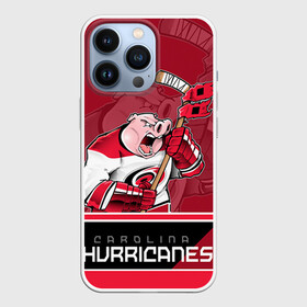 Чехол для iPhone 13 Pro с принтом Carolina Hurricanes в Белгороде,  |  | Тематика изображения на принте: carolina hurricanes | nhl | stanley cup | каролина | каролина харрикейнз | кубок стенли | кубок стэнли | нхл | хоккей | хоккейный клуб | хурикэйнс