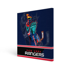 Холст квадратный с принтом New York Rangers в Белгороде, 100% ПВХ |  | new york rangers | nhl | stanley cup | кубок стенли | кубок стэнли | нхл | нью йорк рейнджерс | нью йорк рейнджеры | рейнджеры | хоккей | хоккейный клуб