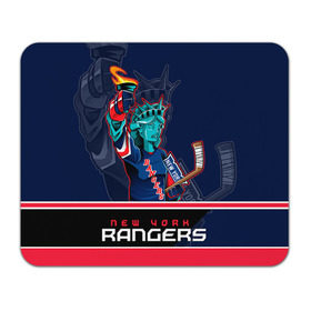 Коврик прямоугольный с принтом New York Rangers в Белгороде, натуральный каучук | размер 230 х 185 мм; запечатка лицевой стороны | new york rangers | nhl | stanley cup | кубок стенли | кубок стэнли | нхл | нью йорк рейнджерс | нью йорк рейнджеры | рейнджеры | хоккей | хоккейный клуб