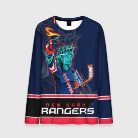 Мужской лонгслив 3D с принтом New York Rangers в Белгороде, 100% полиэстер | длинные рукава, круглый вырез горловины, полуприлегающий силуэт | Тематика изображения на принте: new york rangers | nhl | stanley cup | кубок стенли | кубок стэнли | нхл | нью йорк рейнджерс | нью йорк рейнджеры | рейнджеры | хоккей | хоккейный клуб