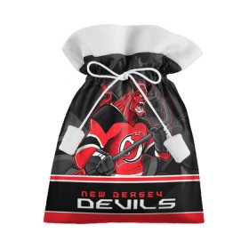 Подарочный 3D мешок с принтом New Jersey Devils в Белгороде, 100% полиэстер | Размер: 29*39 см | Тематика изображения на принте: new jersey devils | nhl | stanley cup | дъяволы нью джерси | калинин | кубок стенли | кубок стэнли | нхл | нью джерси девилз | хоккей | хоккейный клуб