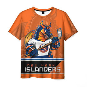 Мужская футболка 3D с принтом New York Islanders в Белгороде, 100% полиэфир | прямой крой, круглый вырез горловины, длина до линии бедер | new york islanders | nhl | stanley cup | айлендерс | кубок стенли | кубок стэнли | кулемин | нхл | нью йорк айлендерс | хоккей | хоккейный клуб