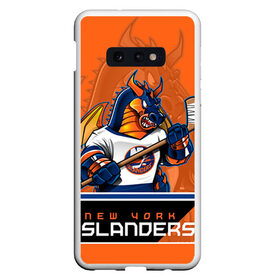 Чехол для Samsung S10E с принтом New York Islanders в Белгороде, Силикон | Область печати: задняя сторона чехла, без боковых панелей | Тематика изображения на принте: new york islanders | nhl | stanley cup | айлендерс | кубок стенли | кубок стэнли | кулемин | нхл | нью йорк айлендерс | хоккей | хоккейный клуб