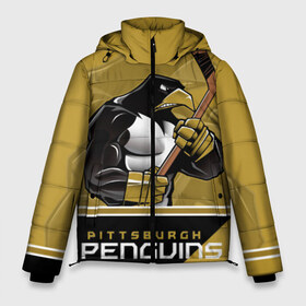 Мужская зимняя куртка 3D с принтом Pittsburgh Penguins в Белгороде, верх — 100% полиэстер; подкладка — 100% полиэстер; утеплитель — 100% полиэстер | длина ниже бедра, свободный силуэт Оверсайз. Есть воротник-стойка, отстегивающийся капюшон и ветрозащитная планка. 

Боковые карманы с листочкой на кнопках и внутренний карман на молнии. | Тематика изображения на принте: nhl | pittsburgh penguins | stanley cup | кросби | кубок стенли | кубок стэнли | малкин | нхл | пингвинс | питтсбург пингвинз | сидни кросби | хоккей | хоккейный клуб