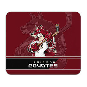 Коврик прямоугольный с принтом Arizona Coyotes в Белгороде, натуральный каучук | размер 230 х 185 мм; запечатка лицевой стороны | arizona coyotes | nhl | stanley cup | аризона койотис | аризона койоты | кубок стенли | кубок стэнли | нхл | хоккей | хоккейный клуб