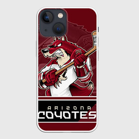 Чехол для iPhone 13 mini с принтом Arizona Coyotes в Белгороде,  |  | arizona coyotes | nhl | stanley cup | аризона койотис | аризона койоты | кубок стенли | кубок стэнли | нхл | хоккей | хоккейный клуб