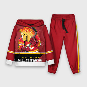 Детский костюм 3D (с толстовкой) с принтом Calgary Flames в Белгороде,  |  | calgary flames | nhl | stanley cup | калгари флэймз | кубок стенли | кубок стэнли | нхл | флэймс | хоккей | хоккейный клуб