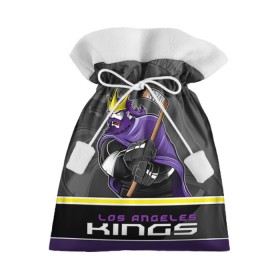 Подарочный 3D мешок с принтом Los Angeles Kings в Белгороде, 100% полиэстер | Размер: 29*39 см | Тематика изображения на принте: los angeles kings | nhl | stanley cup | кубок стенли | кубок стэнли | лос анджелес кингз | лос анжелес короли | нхл | хоккей | хоккейный клуб