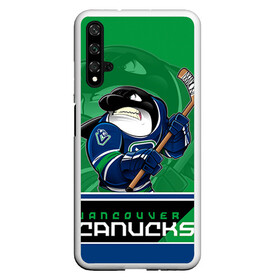 Чехол для Honor 20 с принтом Vancouver Canucks в Белгороде, Силикон | Область печати: задняя сторона чехла, без боковых панелей | Тематика изображения на принте: nhl | stanley cup | vancouver canucks | ванкувер | ванкувер кэнакс | кубок стенли | кубок стэнли | нхл | трямкин | хоккей | хоккейный клуб