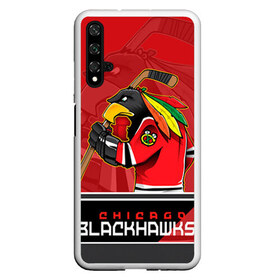 Чехол для Honor 20 с принтом Chicago Blackhawks в Белгороде, Силикон | Область печати: задняя сторона чехла, без боковых панелей | chicago blackhawks | nhl | stanley cup | анисимов | блэкхокс | кубок стенли | кубок стэнли | нхл | панарин | хоккей | хоккейный клуб | чикаго | чикаго блэкхокс