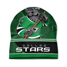 Шапка 3D с принтом Dallas Stars в Белгороде, 100% полиэстер | универсальный размер, печать по всей поверхности изделия | dallas stars | nhl | stanley cup | даллас | даллас старз | кубок стенли | кубок стэнли | ничушкин | нхл | хоккей | хоккейный клуб