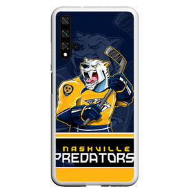 Чехол для Honor 20 с принтом Nashville Predators в Белгороде, Силикон | Область печати: задняя сторона чехла, без боковых панелей | Тематика изображения на принте: nashville predators | nhl | stanley cup | кубок стенли | кубок стэнли | нхл | нэшвил | нэшвилл предаторз | хоккей | хоккейный клуб