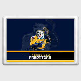 Магнит 45*70 с принтом Nashville Predators в Белгороде, Пластик | Размер: 78*52 мм; Размер печати: 70*45 | Тематика изображения на принте: nashville predators | nhl | stanley cup | кубок стенли | кубок стэнли | нхл | нэшвил | нэшвилл предаторз | хоккей | хоккейный клуб