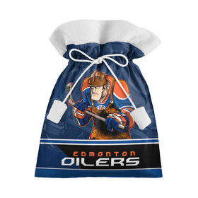 Подарочный 3D мешок с принтом Edmonton Oilers в Белгороде, 100% полиэстер | Размер: 29*39 см | Тематика изображения на принте: edmonton oilers | nhl | stanley cup | кубок стенли | кубок стэнли | нхл | хоккей | хоккейный клуб | эдмонтон | эдмонтон ойлерз | якупов