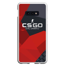 Чехол для Samsung S10E с принтом cs:go - Evil Daimyo style (Злобный Дайме) в Белгороде, Силикон | Область печати: задняя сторона чехла, без боковых панелей | cs | csgo | daimyo | m4a4 | го.evil | дайме | злобный | кс