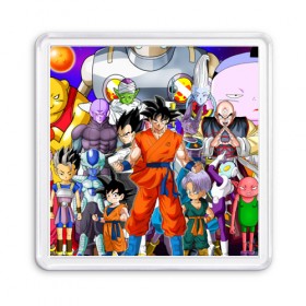 Магнит 55*55 с принтом Dragon Ball в Белгороде, Пластик | Размер: 65*65 мм; Размер печати: 55*55 мм | 