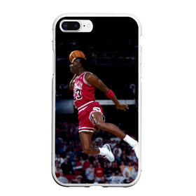 Чехол для iPhone 7Plus/8 Plus матовый с принтом Michael Jordan в Белгороде, Силикон | Область печати: задняя сторона чехла, без боковых панелей | michael jordan | баскетбол | майкл джордан | нба