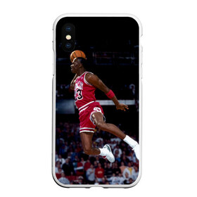 Чехол для iPhone XS Max матовый с принтом Michael Jordan в Белгороде, Силикон | Область печати: задняя сторона чехла, без боковых панелей | michael jordan | баскетбол | майкл джордан | нба